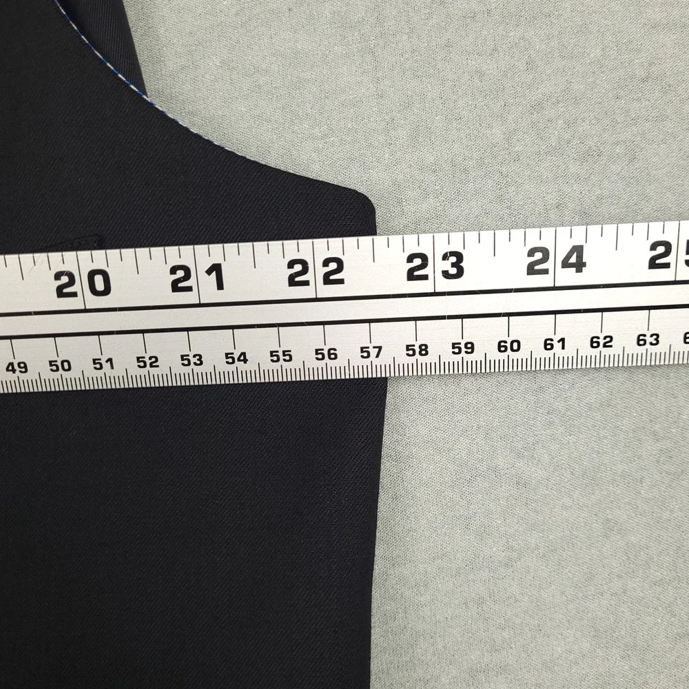 Tommy Hilfiger Mens 100% Wool Modern Fit Suit Vest XL Black Formal Wedding EUC
